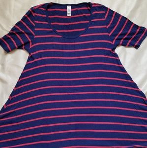 Lularoe xxs striped perfect tee